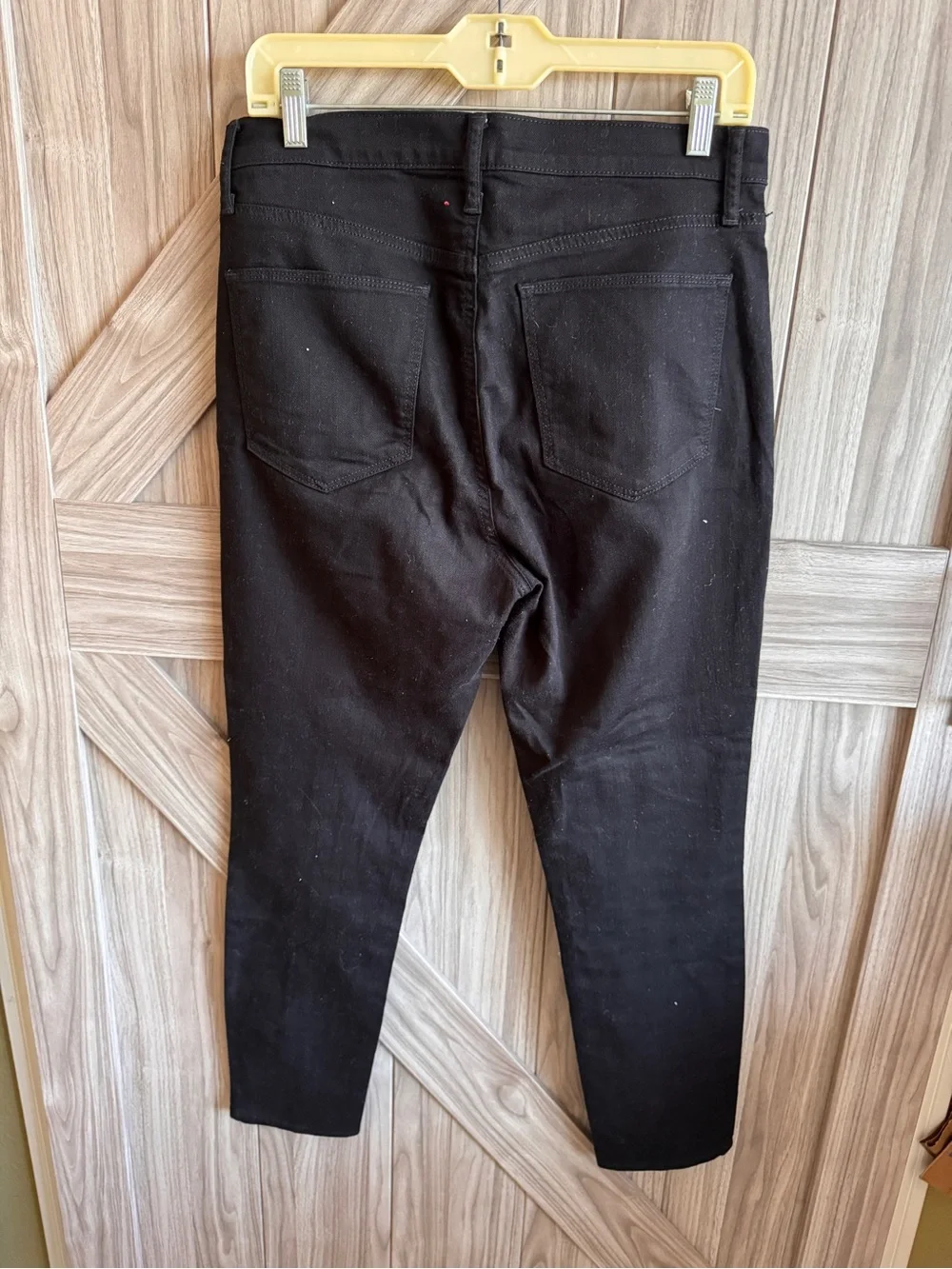 GAP Black Front Slit Skinny Ankle Pants